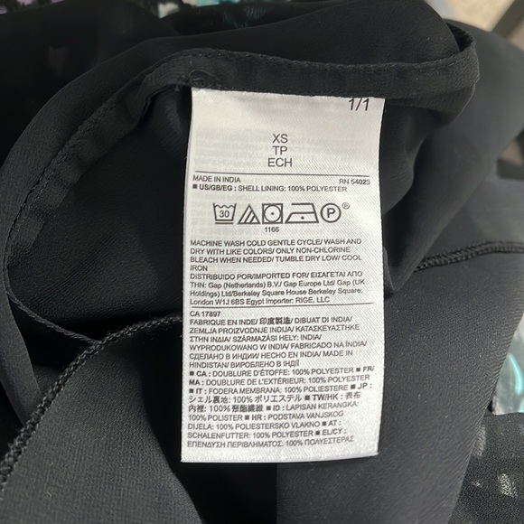 BANANA REPUBLIC SLEEVLESS MULTICOLOR OPEN BACK XS - Picture 9 of 11